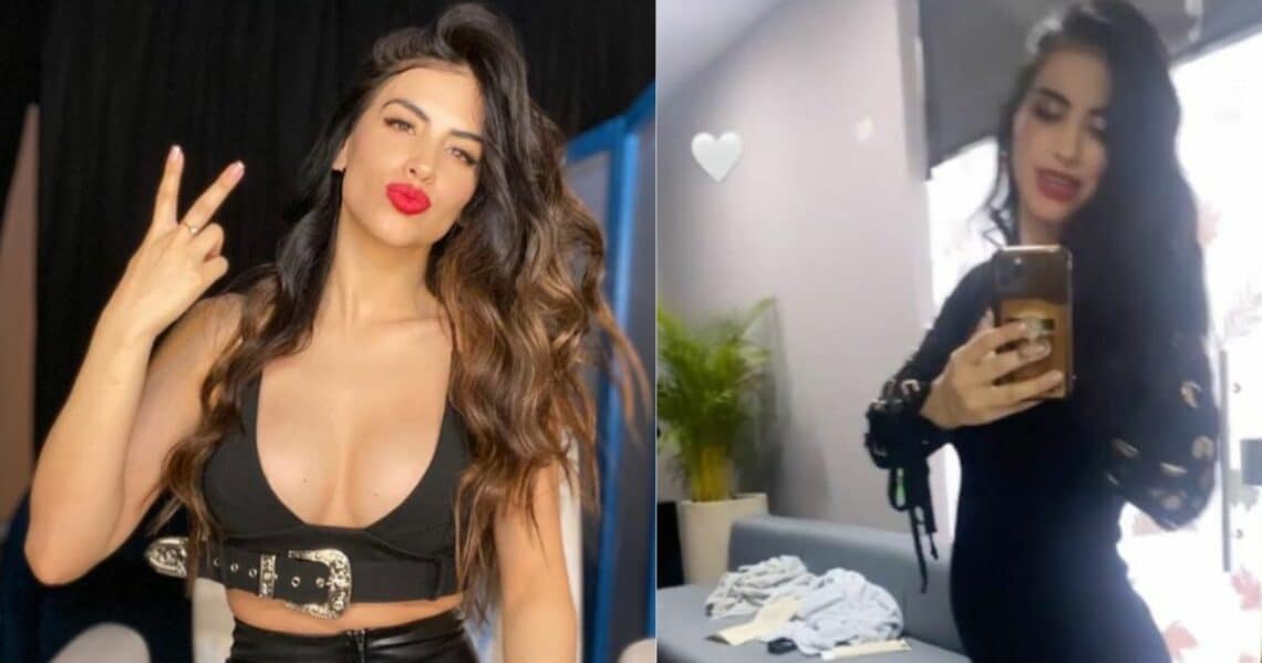 La presentadora y figura pública Jessica Cediel publicó una foto en Instagram en la que se veía como sería su "barriguita de embarazo"