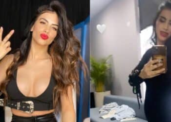 La presentadora y figura pública Jessica Cediel publicó una foto en Instagram en la que se veía como sería su "barriguita de embarazo"