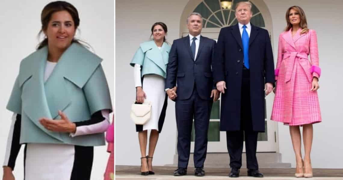 "Lo hicieron con fomi": las chistes al vestido de la primera dama durante encuentro con Donald Trump