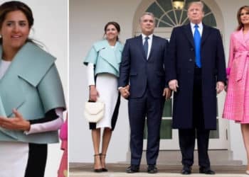 "Lo hicieron con fomi": las chistes al vestido de la primera dama durante encuentro con Donald Trump