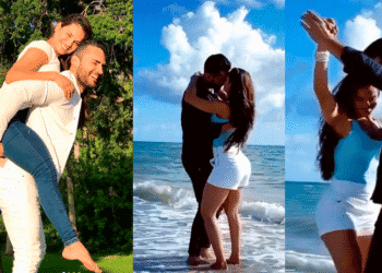 El video de Yuli Ferreira y Fabián Ríos bailando en la playa