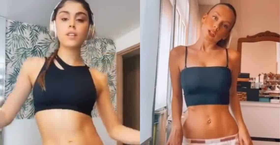 ¿No la dio? Pautips quiso imitar a Ester Expósito, pero se le vio la barriga extraña