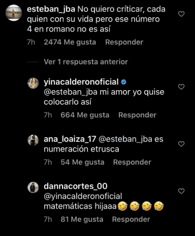 Tatuaje de Yina Calderón recibió críticas por una presunta escritura errónea en un número