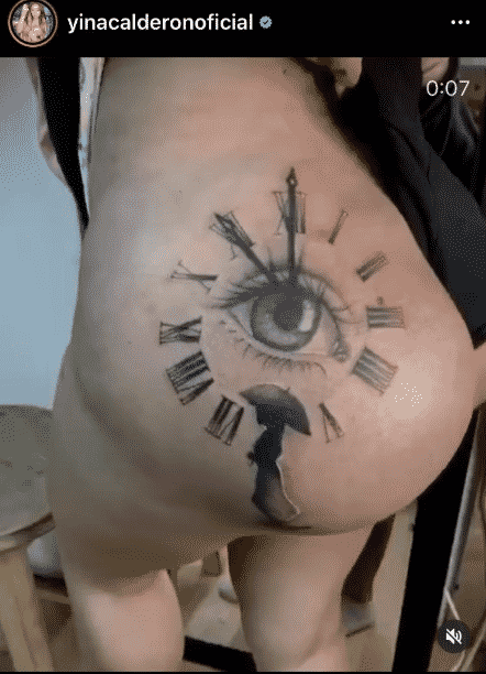 Tatuaje de Yina Calderón recibió críticas por una presunta escritura errónea en un número