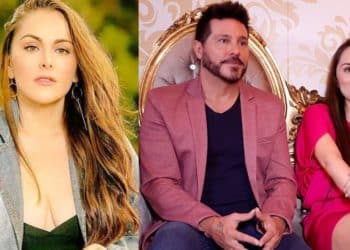 Sí está dura: Esposa de Marcelo Cezán se le asomó la retaguardia en mini lycra y no se tapó
