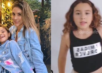 Por baile maquillada y con aretes grandes, le piden a Salomé que no madure antes de tiempo