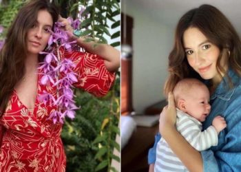 Taliana Vargas se dejó ver dándole pecho a su hijo
