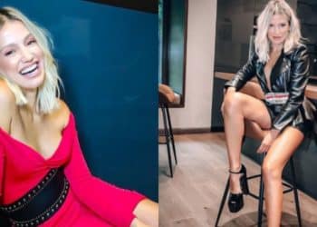 Fanny Lu bailó en bata y dejó ver su lencería