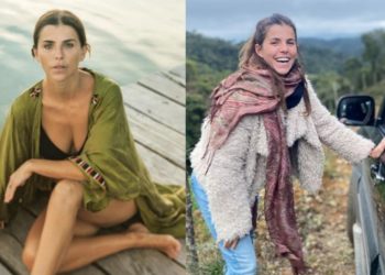 María Fernanda Yepes lavó el carro en ropa interior