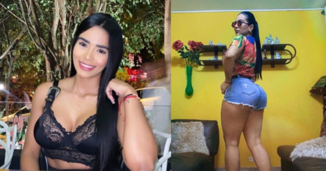 Daniela Cortés mostró su cola llena de aceite
