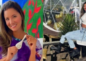 Daniella Álvarez usó bikini que le quedó pequeño y se le vieron