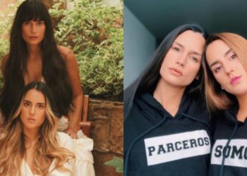 Alejandra Sandoval bailó con su hija en bikini