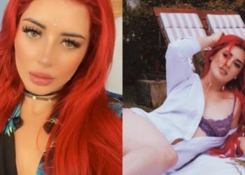 Rafaella regaló privilegiada vista en delgado bikini