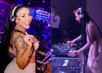 Marcela Reyes tuvo problemas de sonido en un toque
