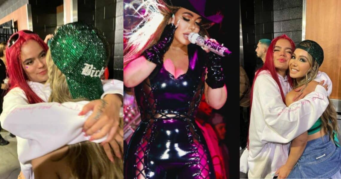 Una cantante mexicana le agarró una nalga a Karol G y quedó registrado en fotos