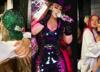 Una cantante mexicana le agarró una nalga a Karol G y quedó registrado en fotos