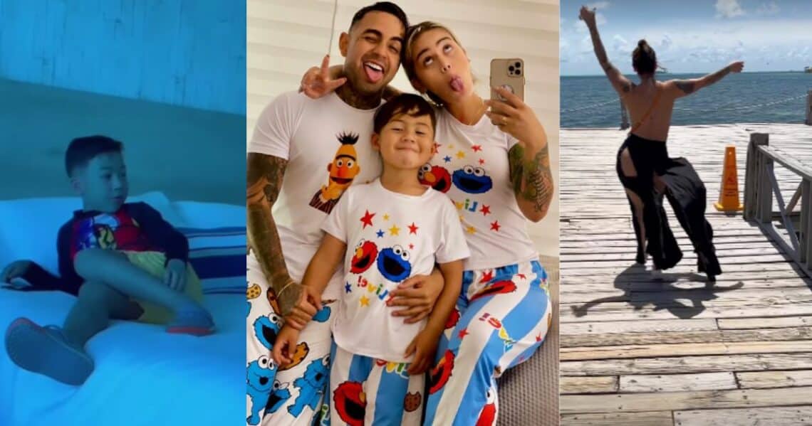 Cintia Cossio respondió a las críticas por la reacción de Thiago al ver su atuendo de playa