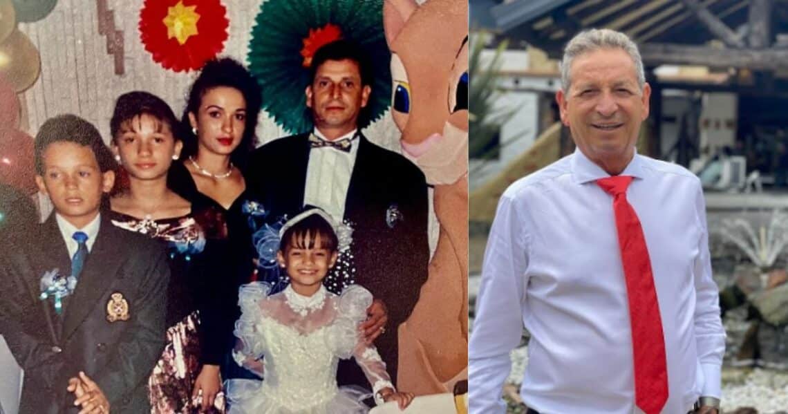 Daniela y los familiares más cercanos del "Rey del despecho"