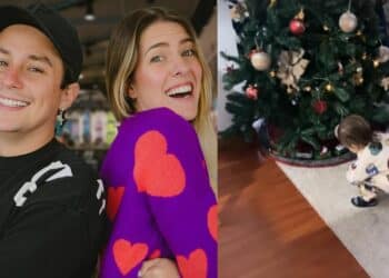 A Sebastián Vega y su esposa se le adelantaron a la Navidad: Ya hasta armaron el arbolito