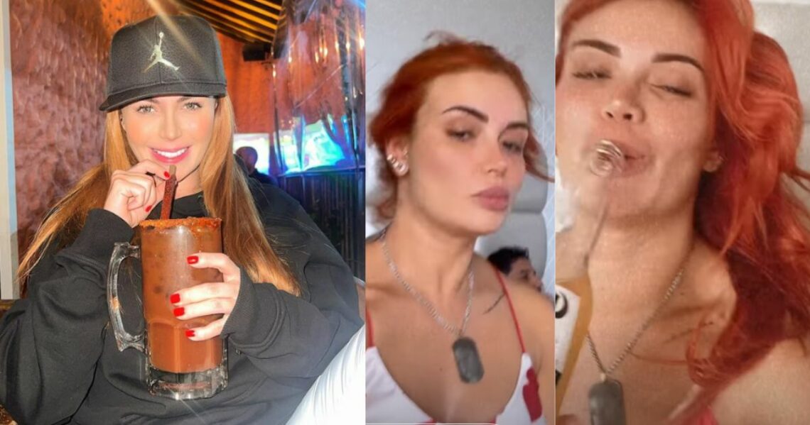 Sara Uribe, con una cerveza en la mano, abrió su corazón y admitió si volvería con su ex pareja