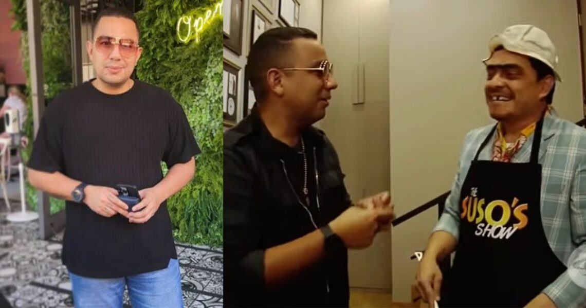Suso 'el Paspi' estuvo en la casa de Pipe Peláez y casi se pierde en ella por su gran tamaño