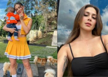 El hijo de Greeicy Rendón cautivó a todos a punta de carcajadas