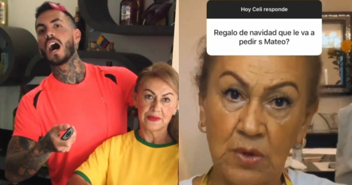 'Celi', la abuela de Mateo Carvajal, ya le pidió a su nieto el regalo de navidad