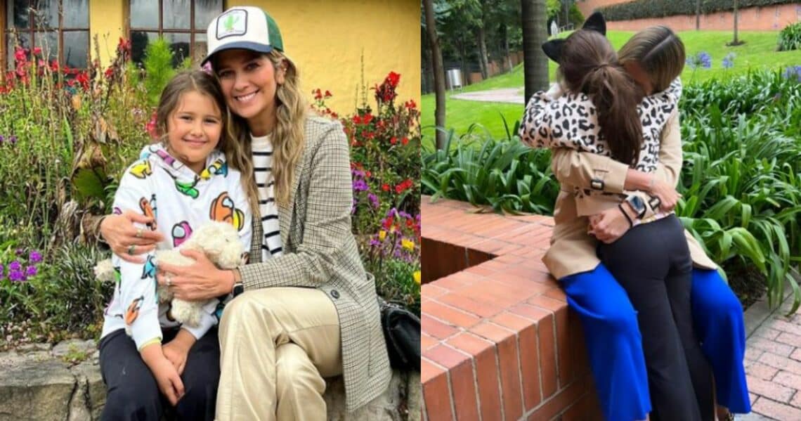 Andrea Guerrero enterneció las redes sociales con la emotiva despedida con su hija, antes de irse a Qatar