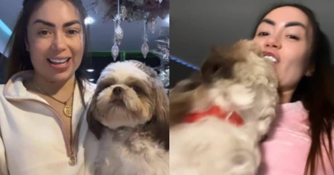 'Epa Colombia' le dio un beso a su perro en la boca: "A partir de hoy soy libre"