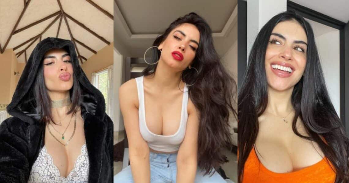Jessica Cediel mostró una de las prendas que compró en el mercado de San Andresito