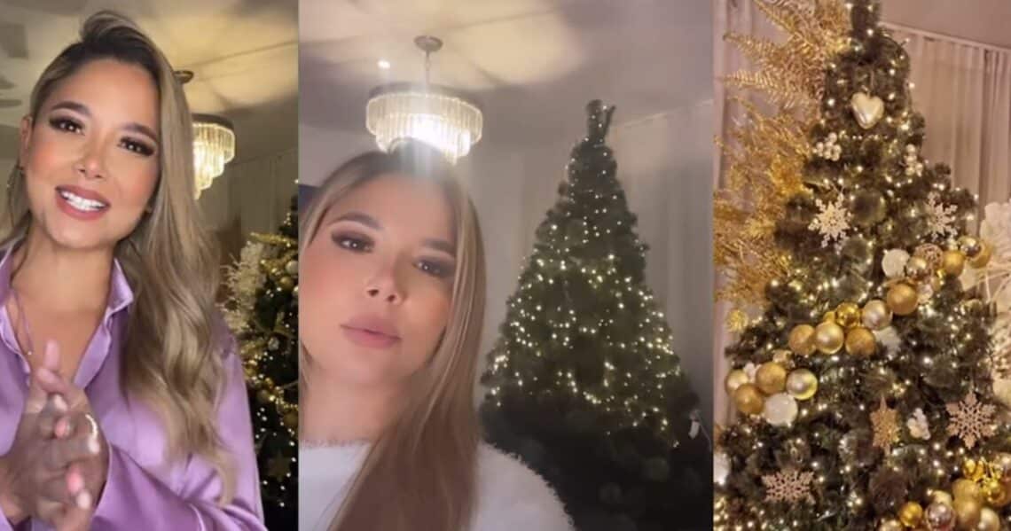 Melissa Martínez mostró como empezó a decorar su casa para Navidad