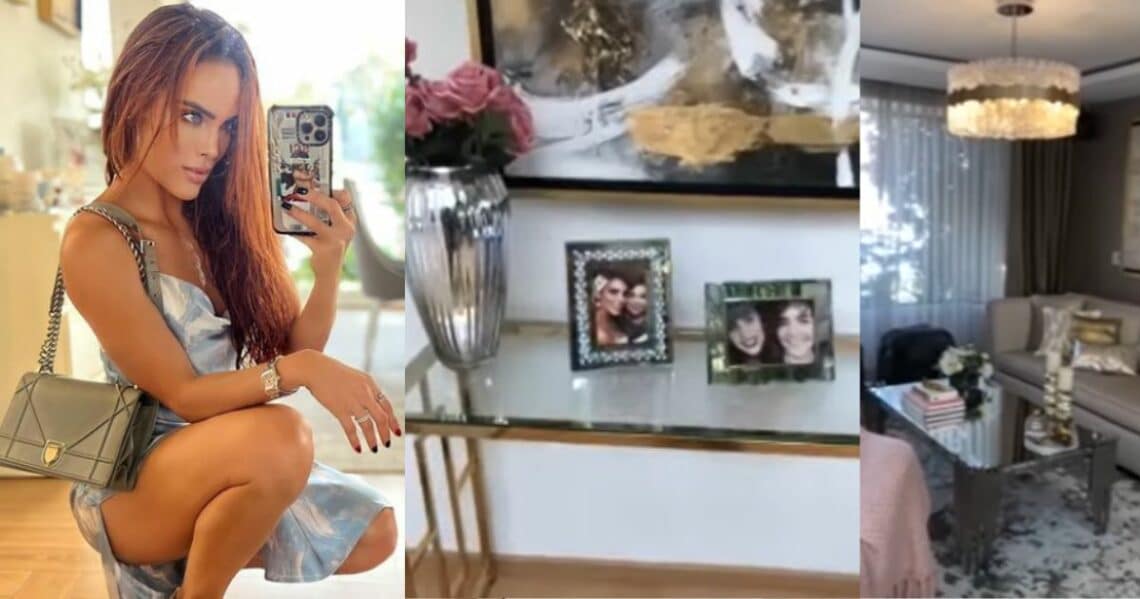 Sara Corrales mostró la casa que tiene en México, una gran mansión con muchos lujos