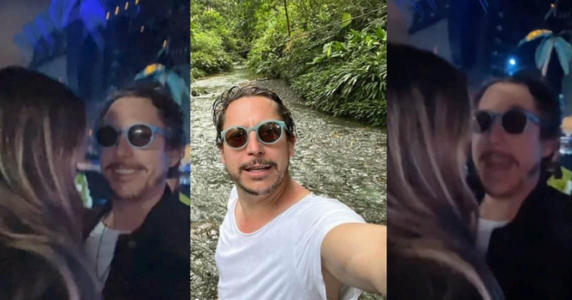 Alejandro Riaño se dejó ver en el concierto de Bad Bunny con su nuevo amor