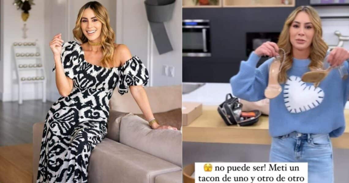 Por despistada: Carolina Soto no se pudo levantar durante la transmisión del programa 'Día a Día'