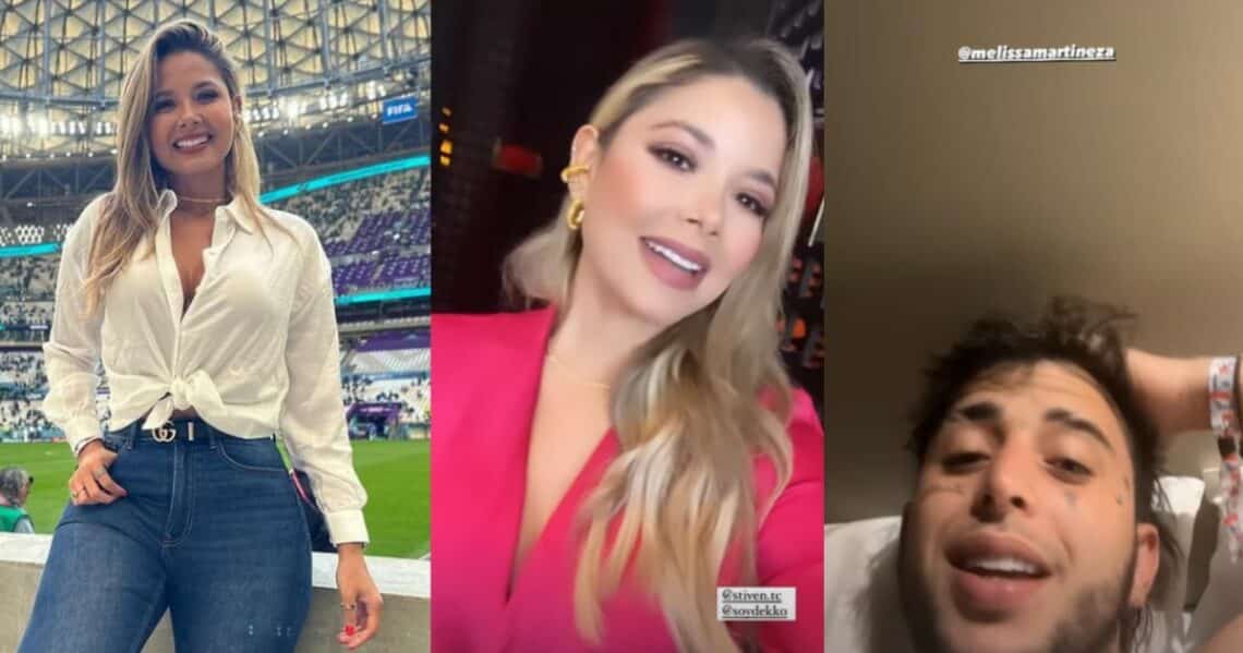 La presentadora Melissa Martínez está pasando su tiempo en Qatar con el cantante Dekko
