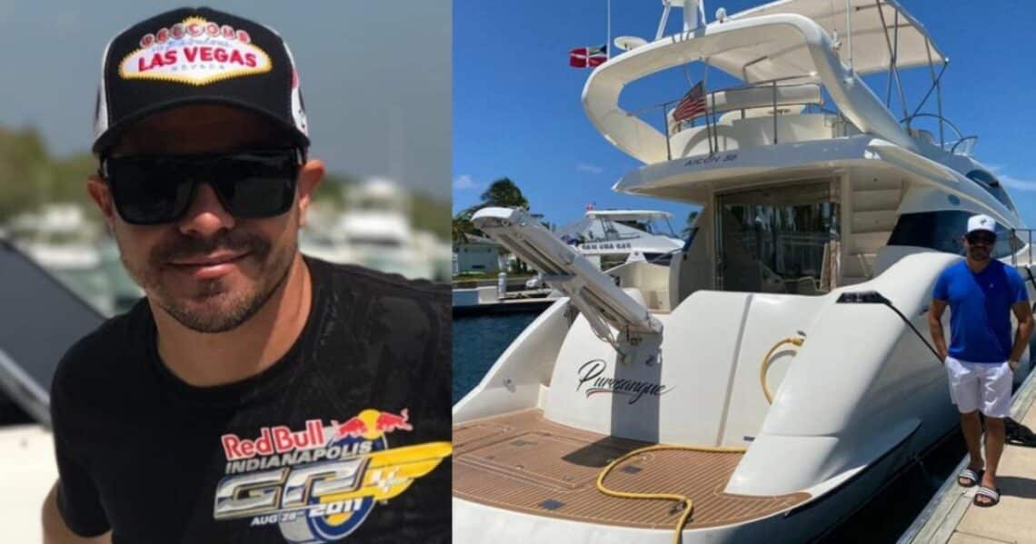 Piter Albeiro y el lujoso yate que tiene en Miami