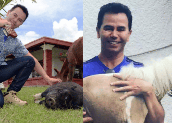 Jhonny Rivera y la cantidad de animales rescatados que tiene en su finca, son su familia