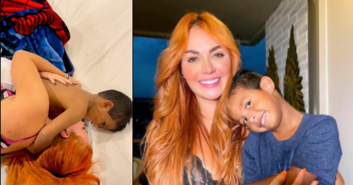 Sara Uribe y su hijo de chocolate: Jacobo