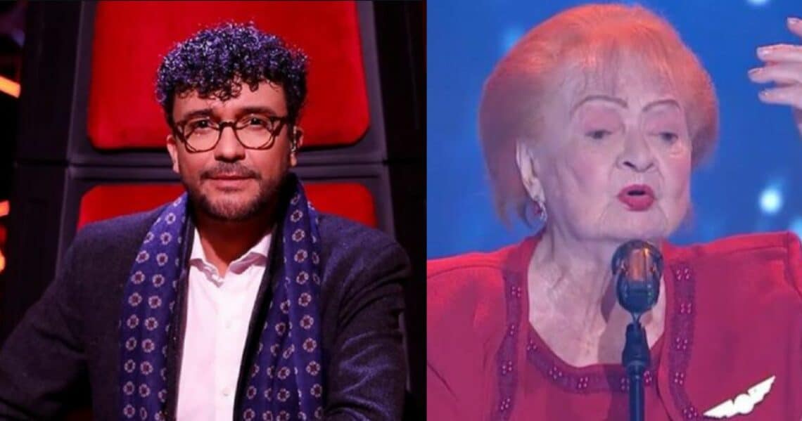 Mujer de 95 años quedó encantada con la caballerosidad de Cepeda en 'La Voz Senior'