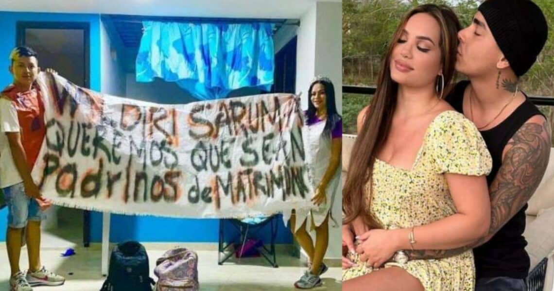 Una pareja pidió a Valdiri y Saruma que sean sus padrinos de boda y así respondieron