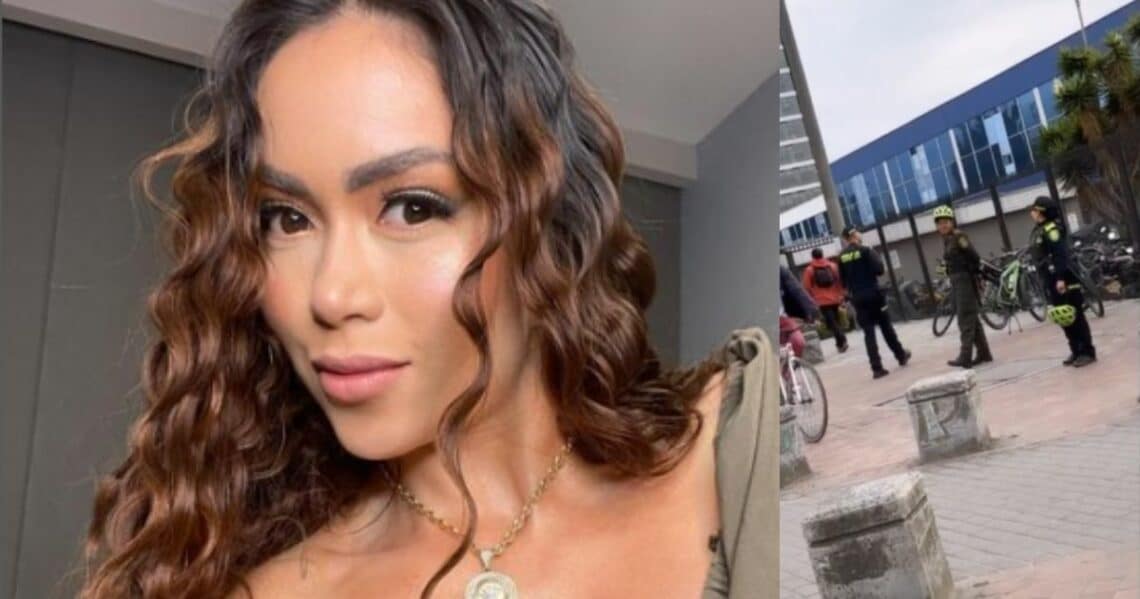 "Epa Colombia" espantó a los policías y les dijo: "Si no los estuviera grabando, entonces sí vendrían".
