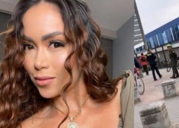 "Epa Colombia" espantó a los policías y les dijo: "Si no los estuviera grabando, entonces sí vendrían".