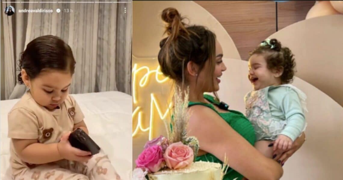 Adhara, hija de Andrea Valdiri, derrite de amor las redes con nuevo video: toda una mujer grande hablando por celular