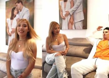 Pipe Bueno y Luisa Fernanda W muy orgullosos de su casa