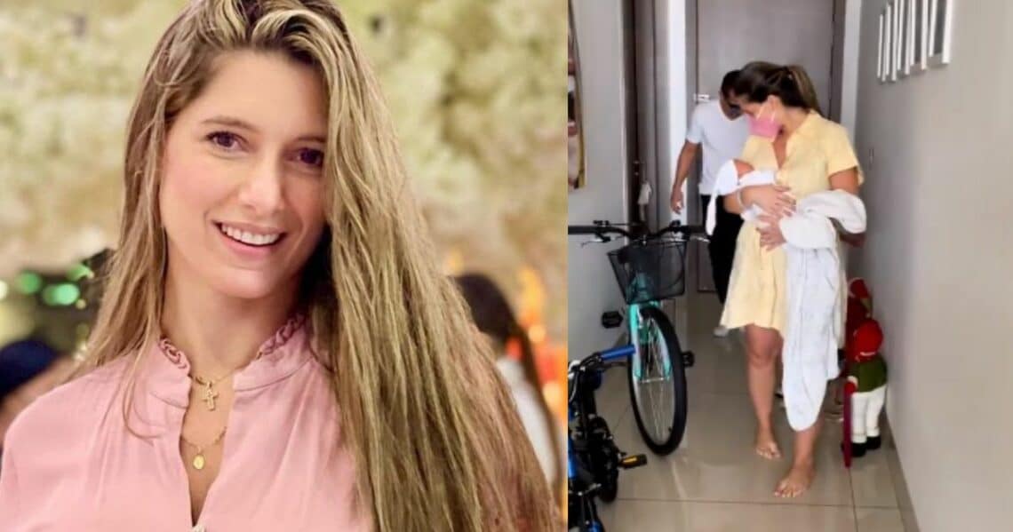 Daniella Donado mostró la bienvenida más tierna a su tercer hijo al llegar a su casa