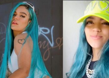 Karol G conoce el rostro de su doble y lo compara con su cara real