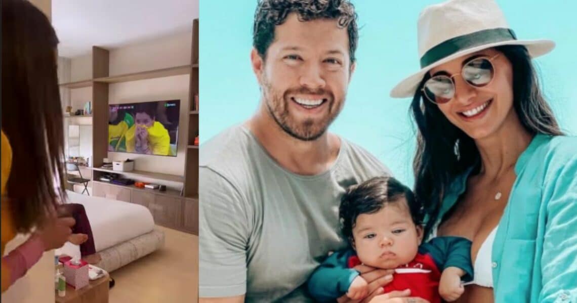 Una broma imperdonable: Valerie Domínguez apaga el televisor de su esposo en pleno partido del Mundial