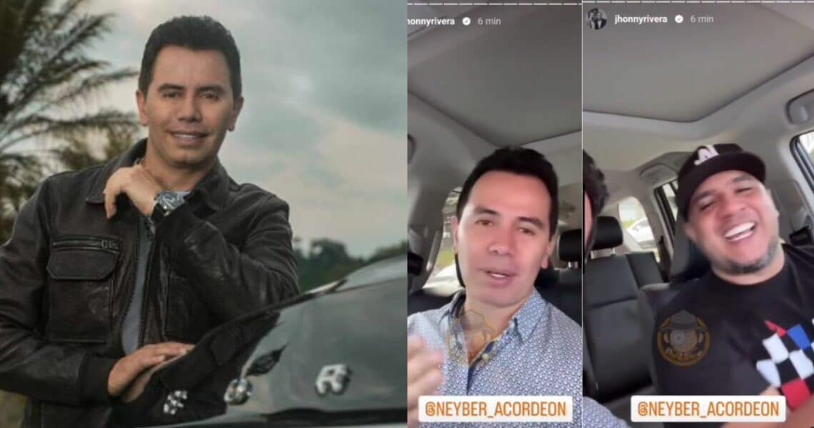 Jhonny Rivera se emocionó cuando se encontró con un antiguo amigo
