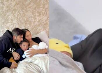 Luisa Fernanda W comparte enternecedoras imágenes de Pipe Bueno durmiendo con Domenic