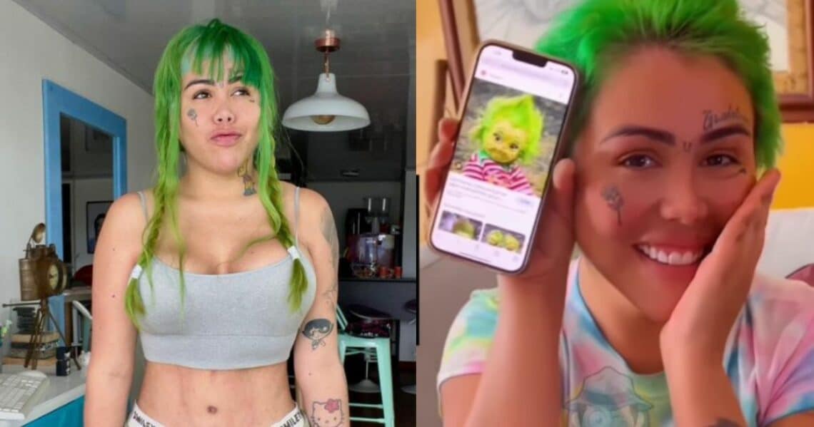 Yina Calderón cambió su imagen y la compararon con el Grinch